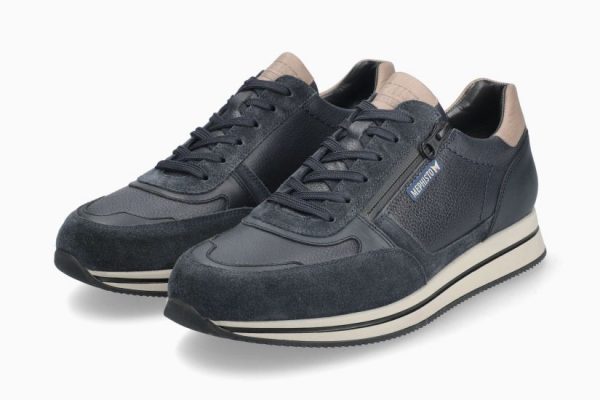 Mephisto Gilford mens blue sneaker 5141040_4