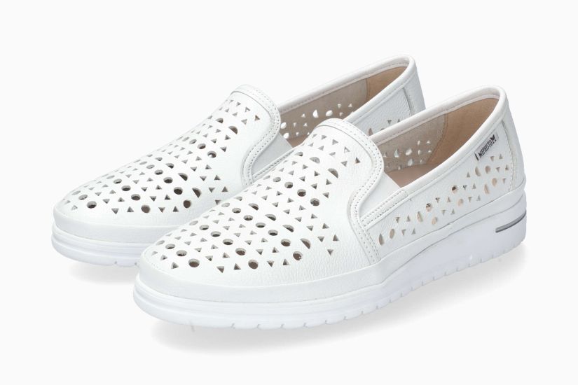 Mephisto Jana Perf women's white moccasins